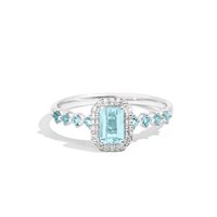 Anello Recarlo Donna in Oro Acquamarina 0.68 Ct R33CC170/AQ-14 - R33CC170/AQ-14